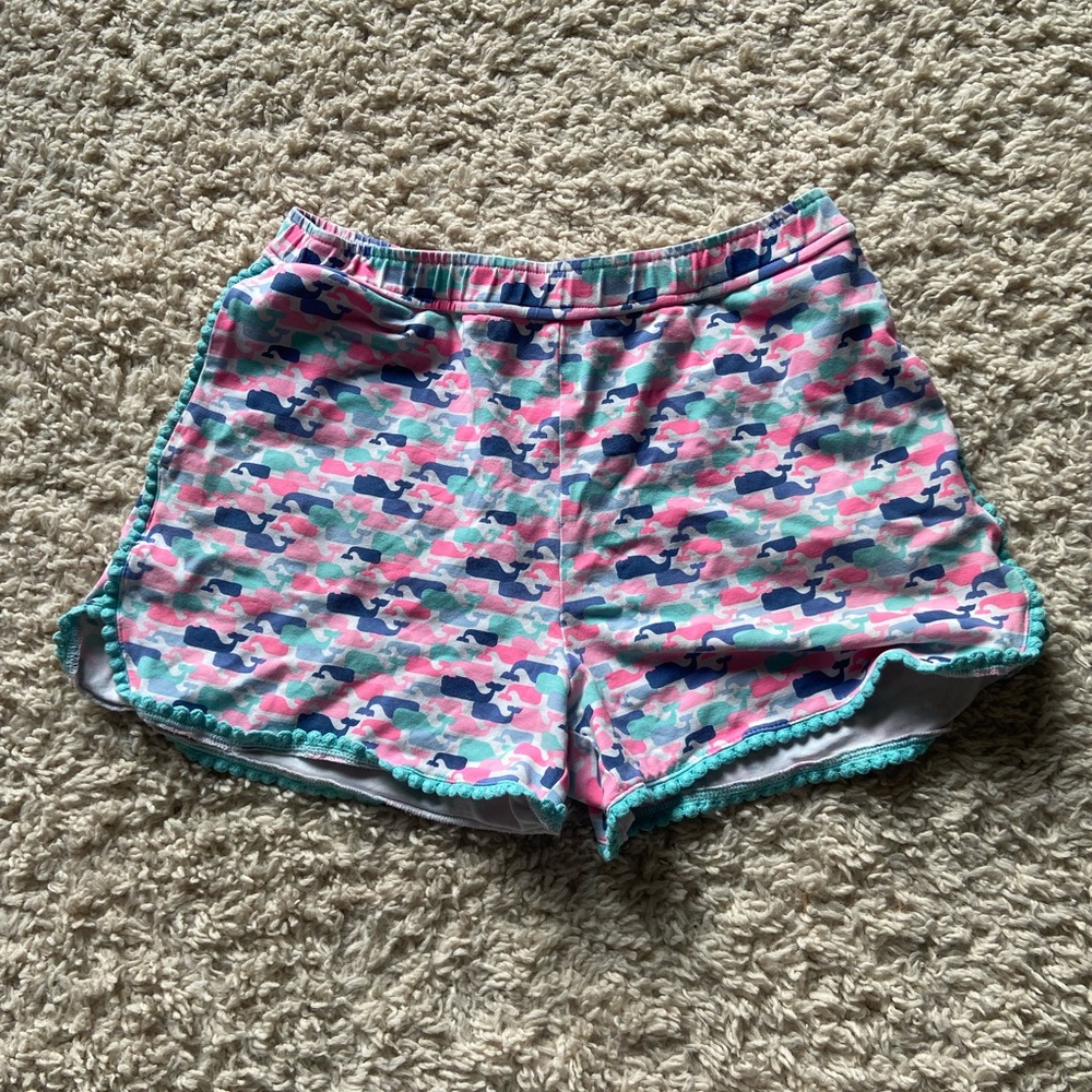Vineyard Vines Pink and Blue Camo Women's Athletic Shorts